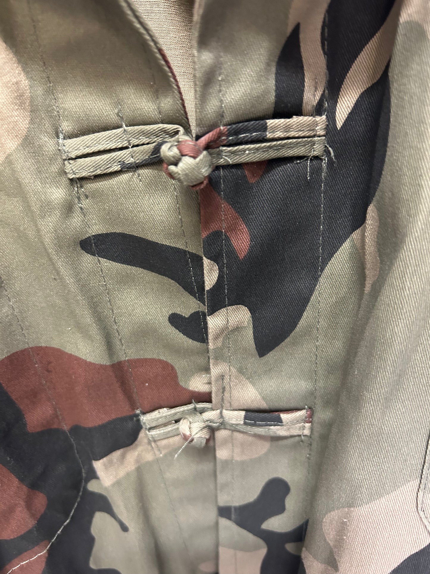 veste bleu de chine camouflage
