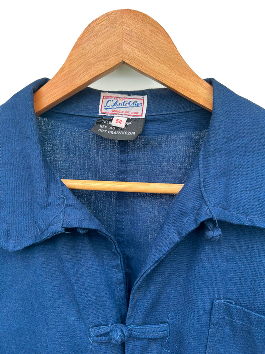 Costume Bleu de Chine Bleu – Veste Traditionnelle Unisexe | Anticher Filou Shanghai | Toutes Tailles Disponibles