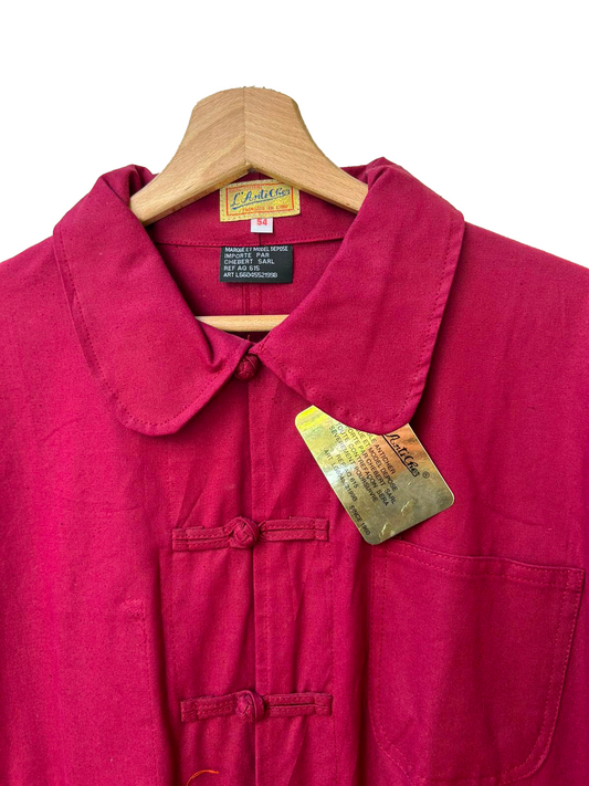 Costume Bleu de Chine Bordeaux – Veste Traditionnelle Unisexe | Anticher Filou Shanghai | Toutes Tailles Disponibles