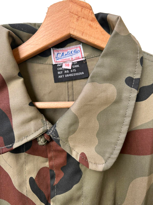 Costume Bleu de Chine Camouflage – Veste Traditionnelle Unisexe | Anticher Filou Shanghai | Toutes Tailles Disponibles