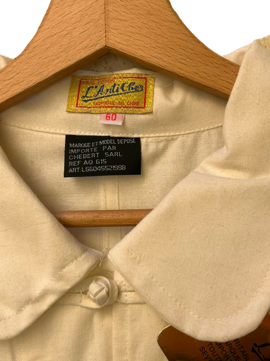 Costume Bleu de Chine Ivoire – Veste Traditionnelle Unisexe | Anticher Filou Shanghai | Toutes Tailles Disponibles