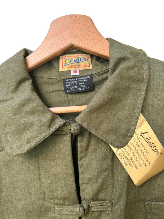 Costume Bleu de Chine Vert Olive – Veste Traditionnelle Unisexe | Anticher Filou Shanghai | Toutes Tailles Disponibles