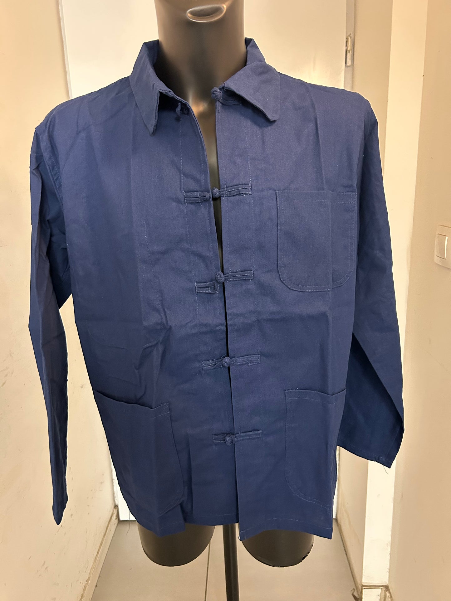veste bleu de chine  coton unisexe