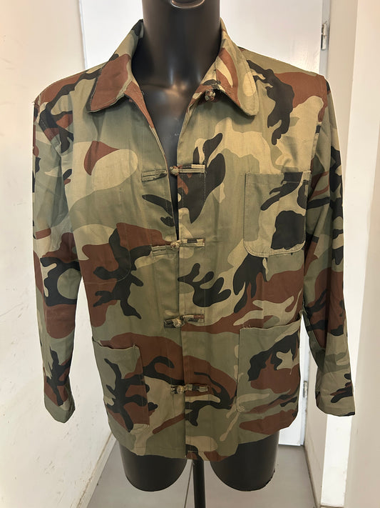 veste bleu de chine camouflage