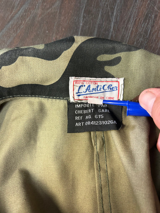 veste bleu de chine camouflage