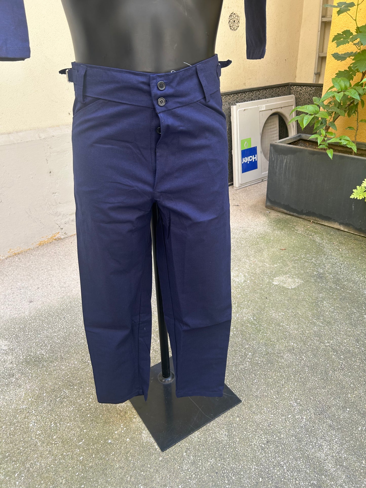 Costume Bleu de Chine Bleu – Veste Traditionnelle Unisexe | Anticher Filou Shanghai | Toutes Tailles Disponibles