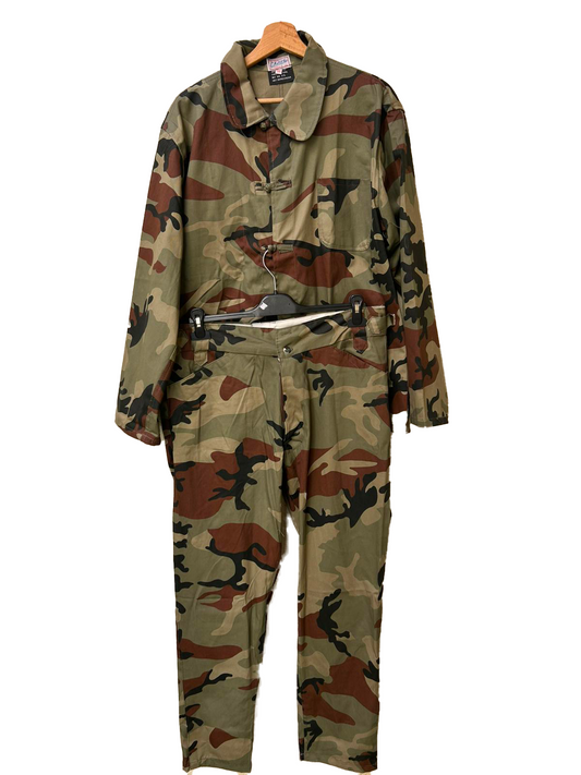 Costume Bleu de Chine Camouflage – Veste Traditionnelle Unisexe | Anticher Filou Shanghai | Toutes Tailles Disponibles