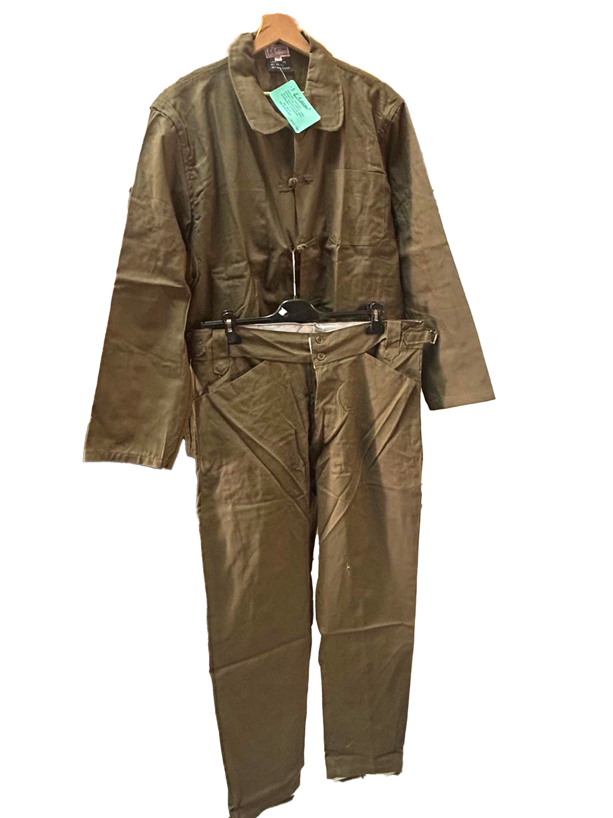 Costume Bleu de Chine Kaki – Veste Traditionnelle Unisexe | Anticher Filou Shanghai | Toutes Tailles Disponibles