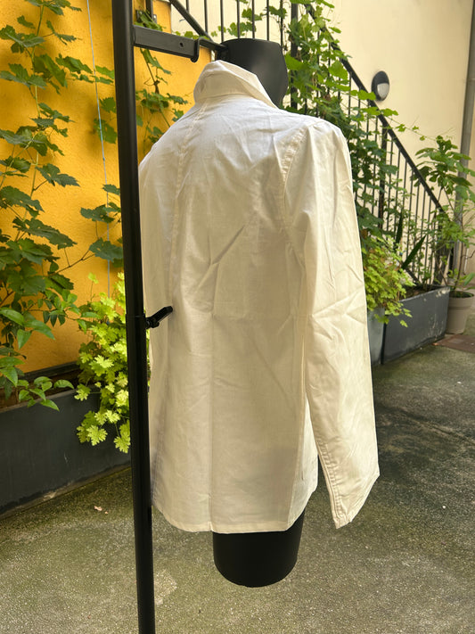 VESTE BLEU DE CHINE BLANCHE