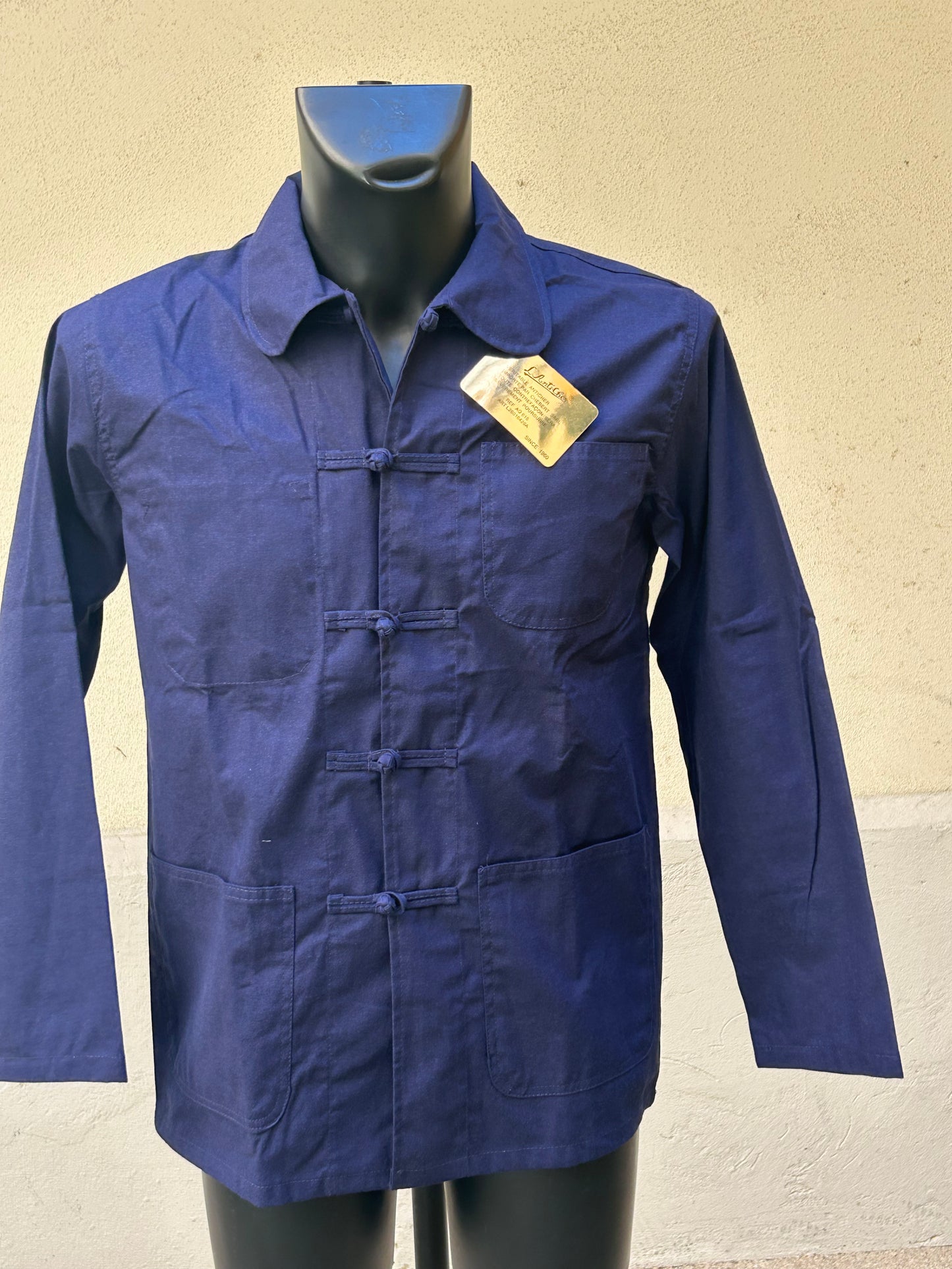 veste bleu de chine  coton unisexe BLEU