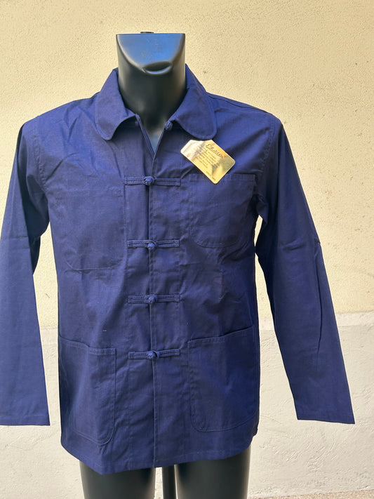 veste bleu de chine  coton unisexe BLEU