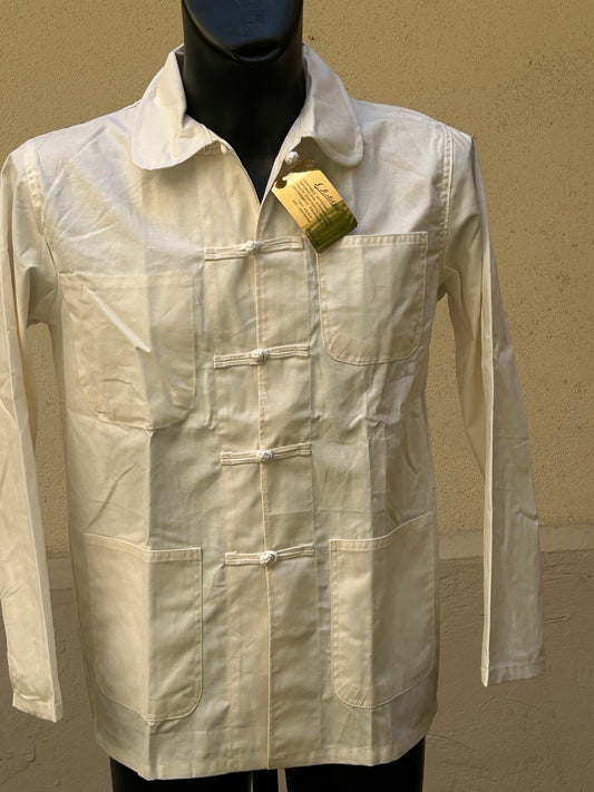 VESTE BLEU DE CHINE BLANCHE