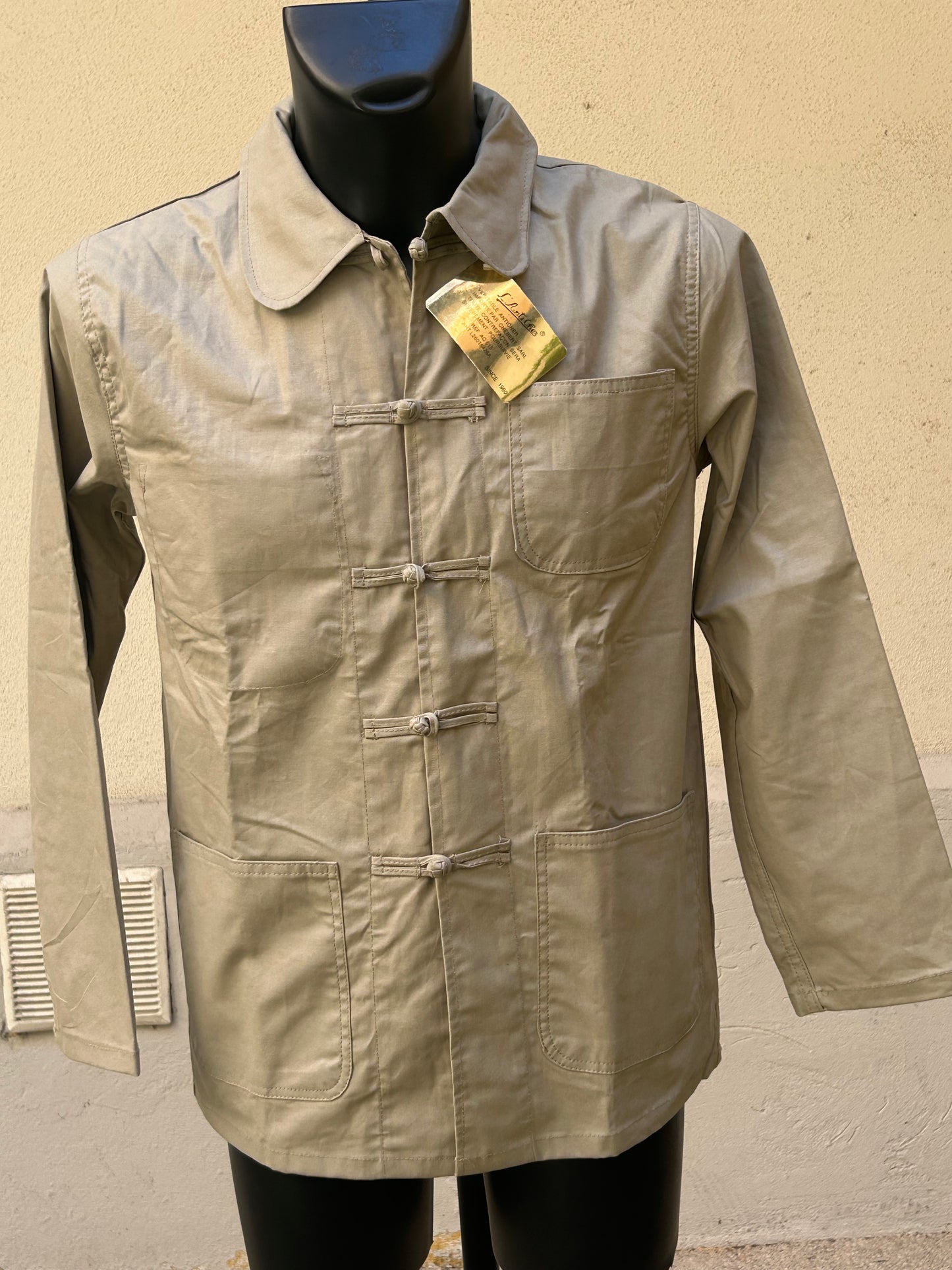 VESTE BLEU DE CHINE BEIGE
